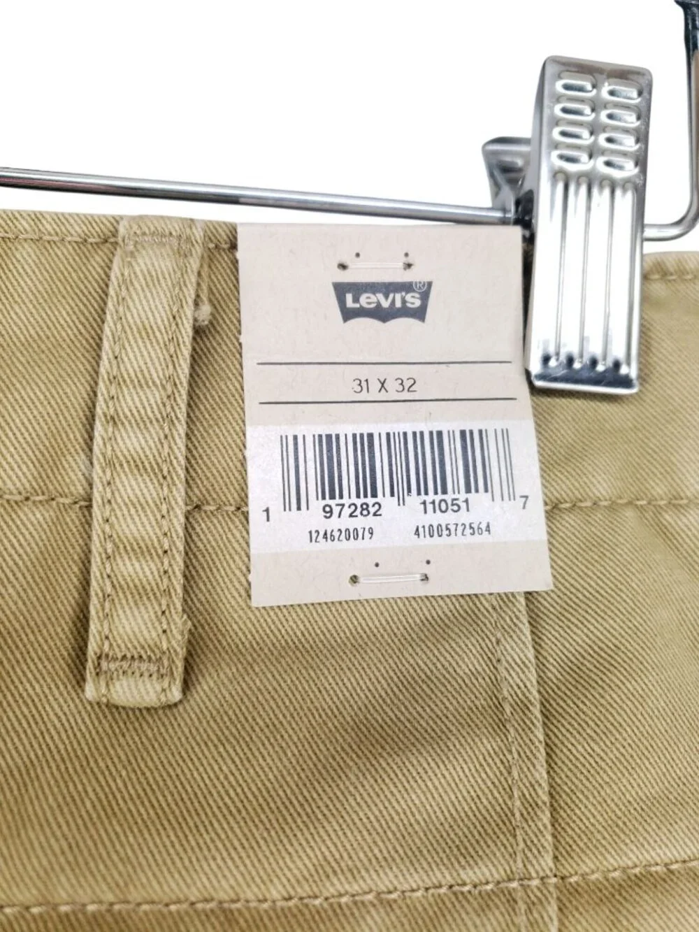 Levis Relaxed Fit Cargo Pants Mens 31x32 Tan Chino Tapered Leg